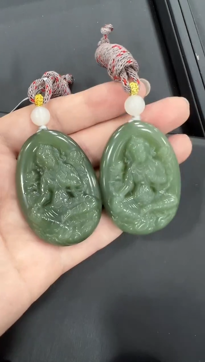 和田玉未镶嵌挂件（多样性发一件）0237