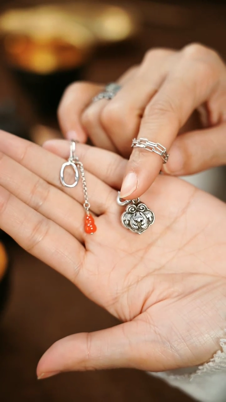 【闪购商品】憨憨甄选-银色项链-壶-茶具-茶道1