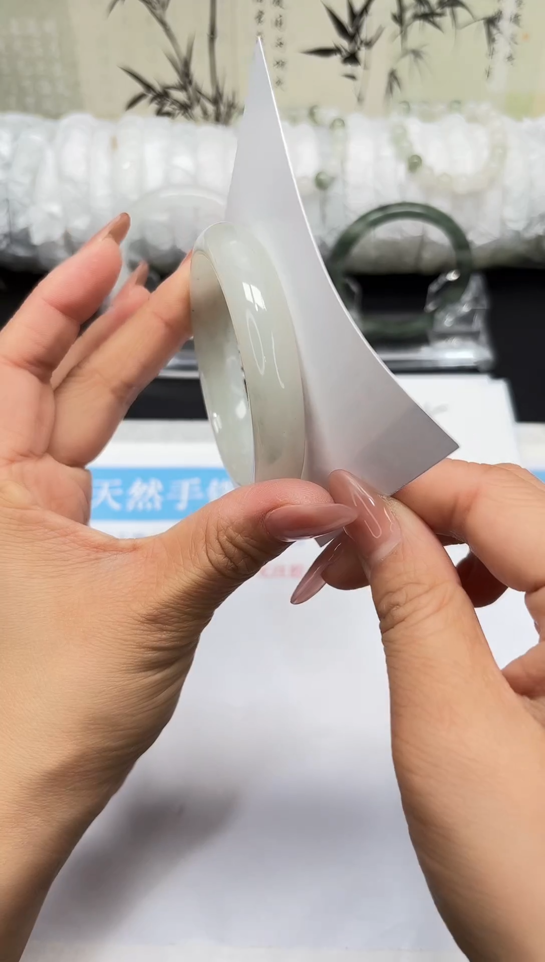 未镶嵌手镯石英质玉A56-53/54/55