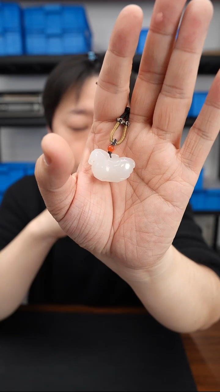 颈饰未镶嵌和田玉0102DL179和田玉马到成功