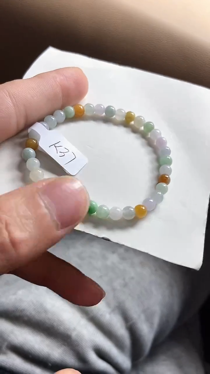 【闪购商品】翡翠手串未镶嵌天然A货翡翠手串K37