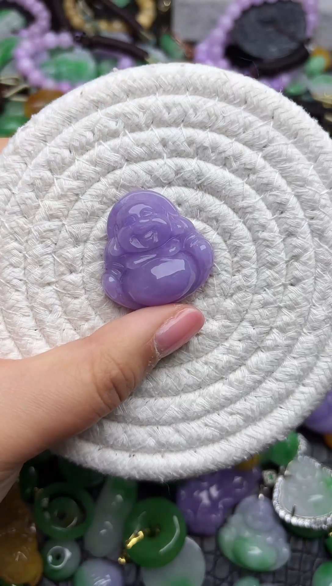 颈饰未镶嵌翡翠缅甸翡翠吊坠