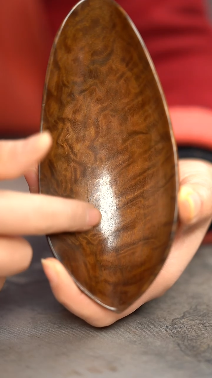 【闪购商品】金丝楠木雕满花龙胆-精工荷花茶则450