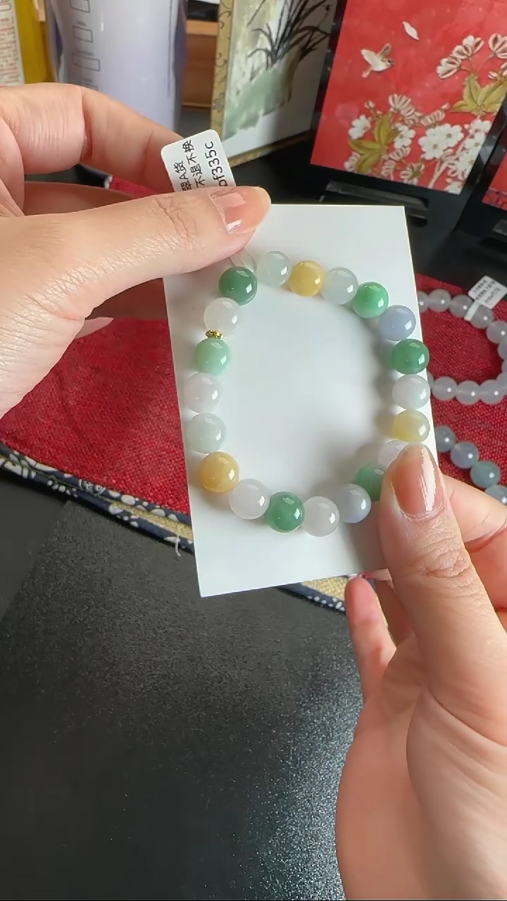 【闪购商品】翡翠手串未镶嵌WY0113071多样性发一