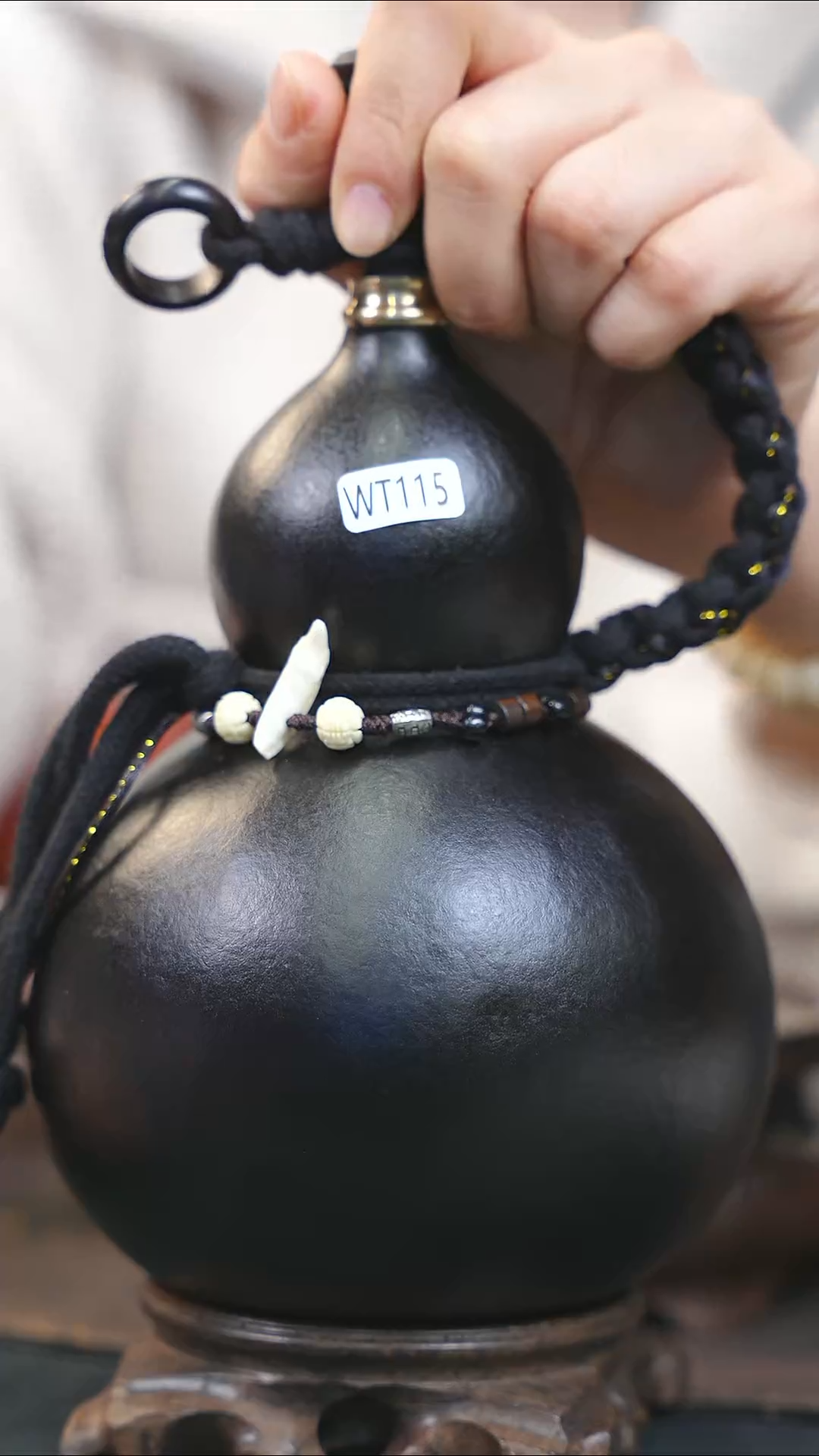 【闪购商品】WT115黑色大容量酒葫芦随缘发