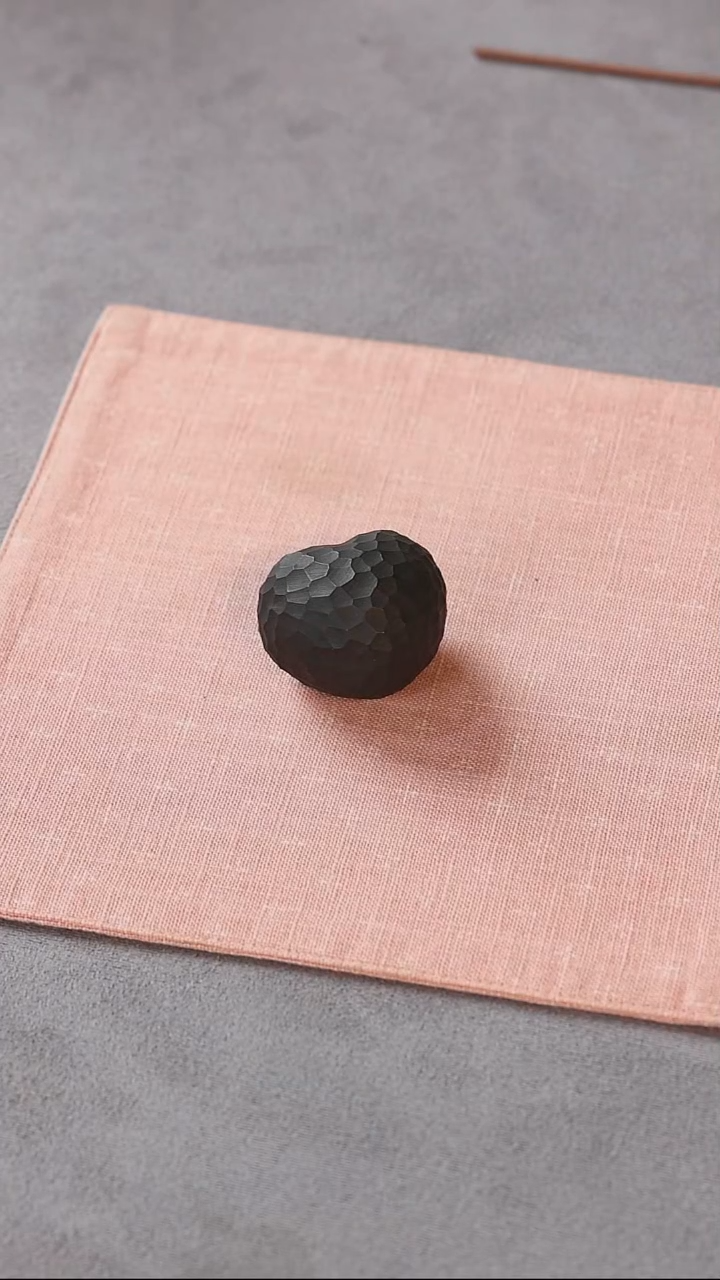 紫砂茶宠焐灰爱心
