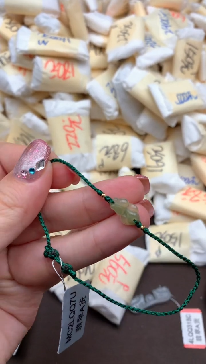 【闪购商品】翡翠手绳18K金镶嵌一