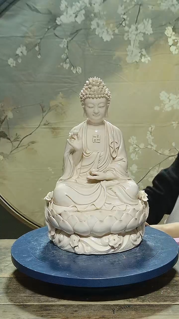 摆件德化瓷佛祖造像高40公分