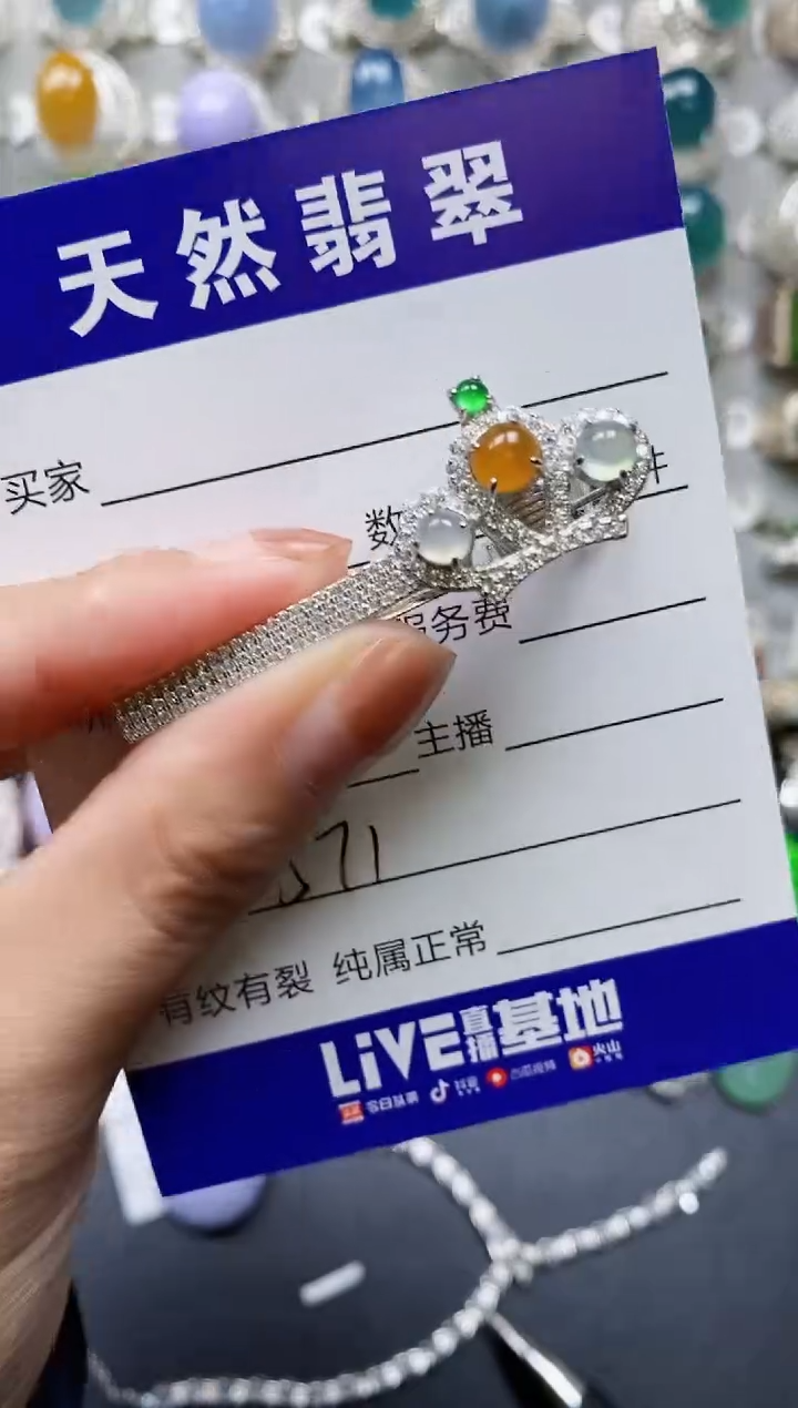 【闪购商品】翡翠颈饰银S925镶嵌0571