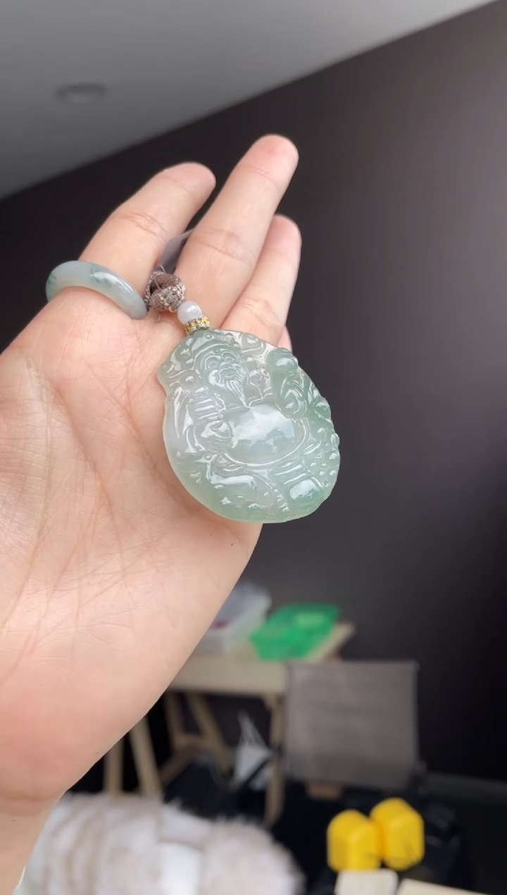 吊坠(不含链)未镶嵌翡翠天然缅甸A货翡翠