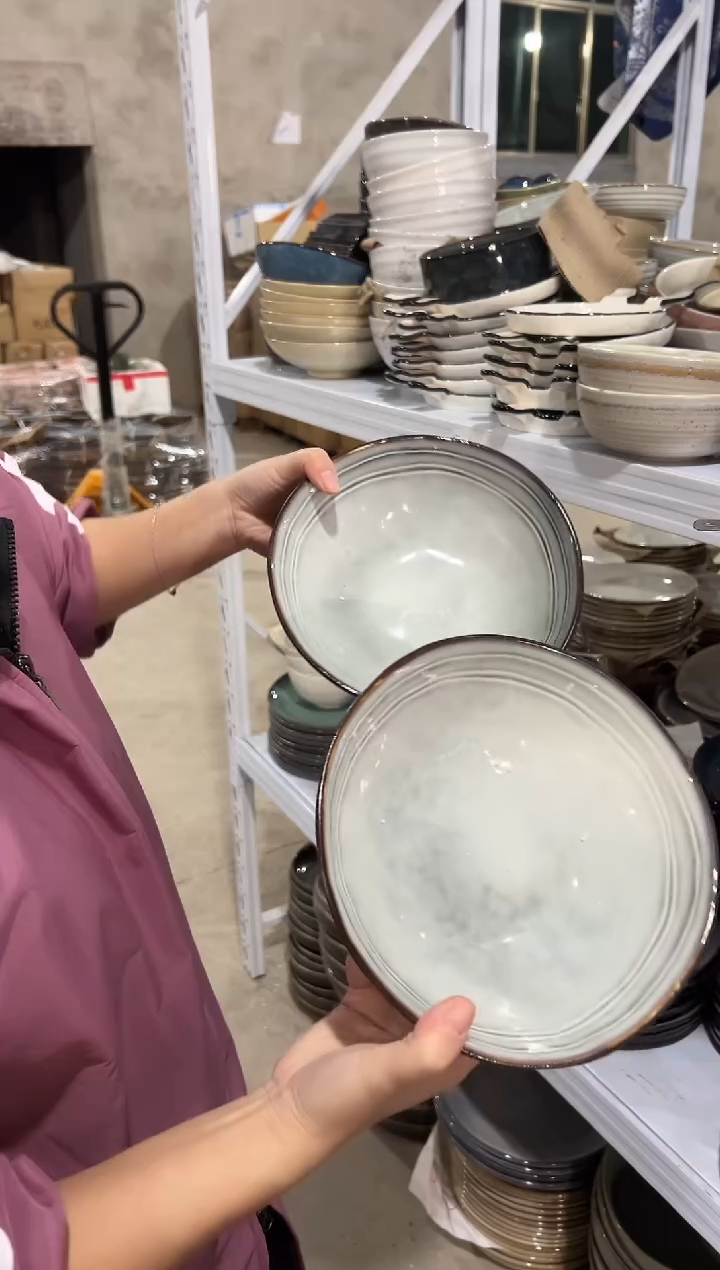 陶瓷外贸尾货瑕疵满20包邮X2 孤品面碗