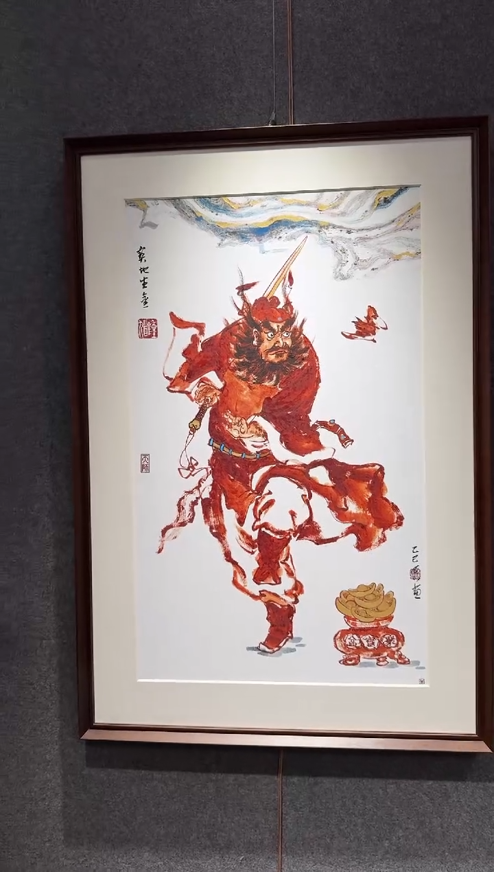 国画自**束牛百川老师手绘90*60现画一物一拍