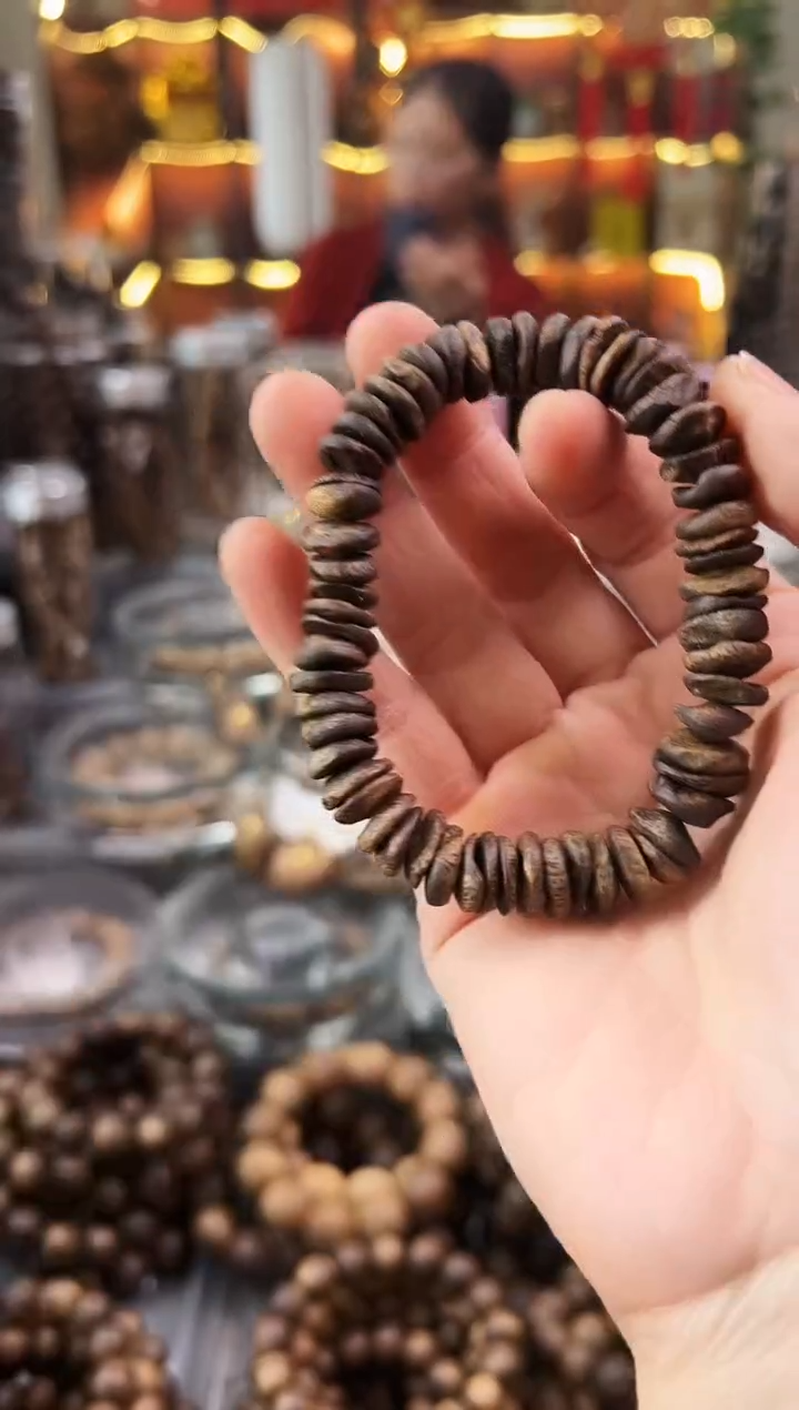 沉香手串棋楠沉水壳子单圈