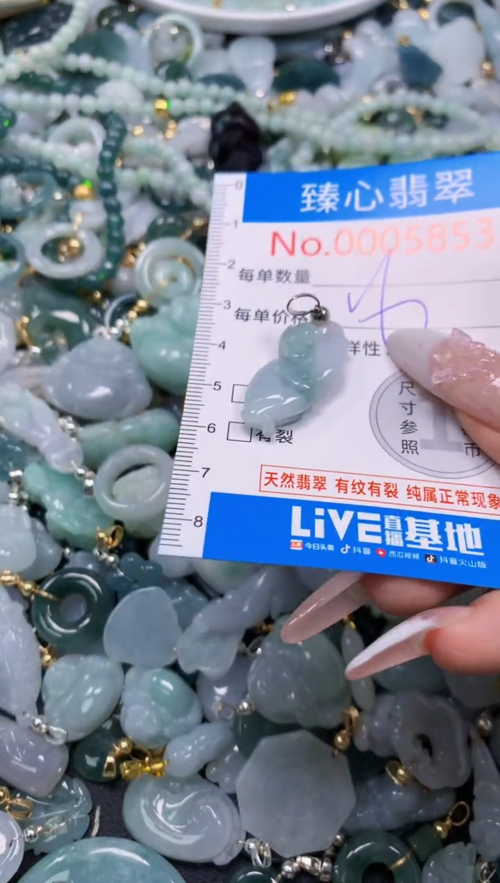 翡翠未镶嵌吊坠(不含链)5853