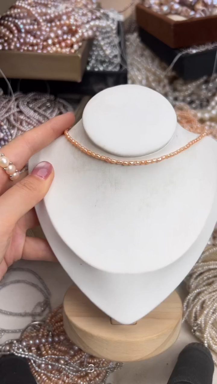 未镶嵌福利淡水珍珠无核*强光珍珠项链（多样性发一）2mm左右