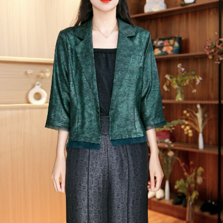 3772-11（绿松石）新款女士西装