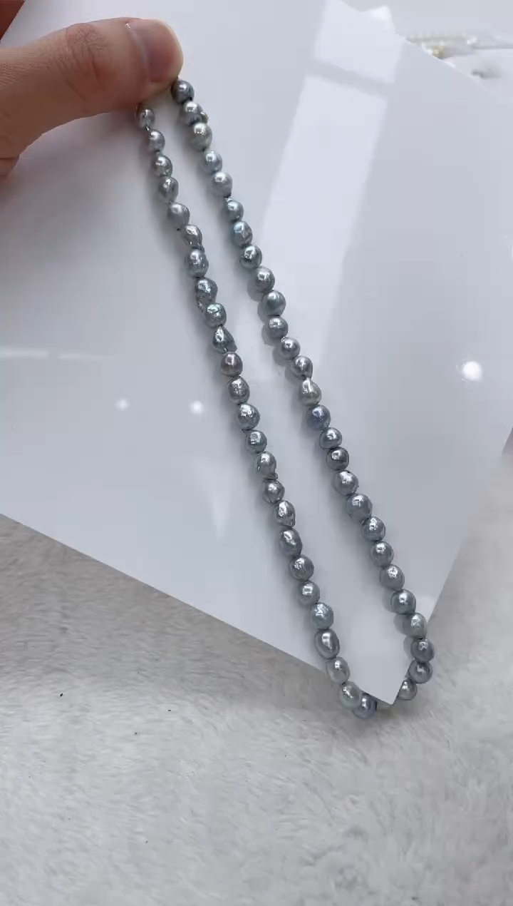 【闪购商品】海水珍珠颈饰银S925镶嵌海水珍珠项链
