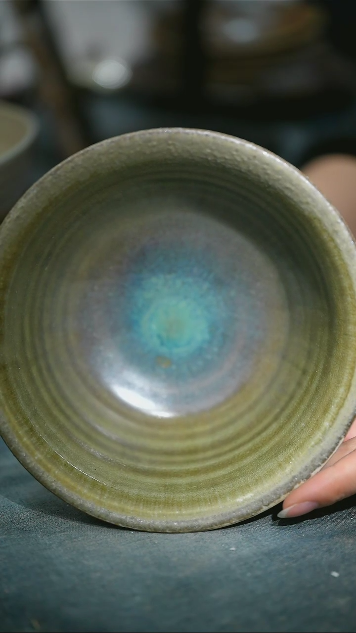 【闪购商品】碗浪鬼柴烧浪鬼家釉绘柴烧  