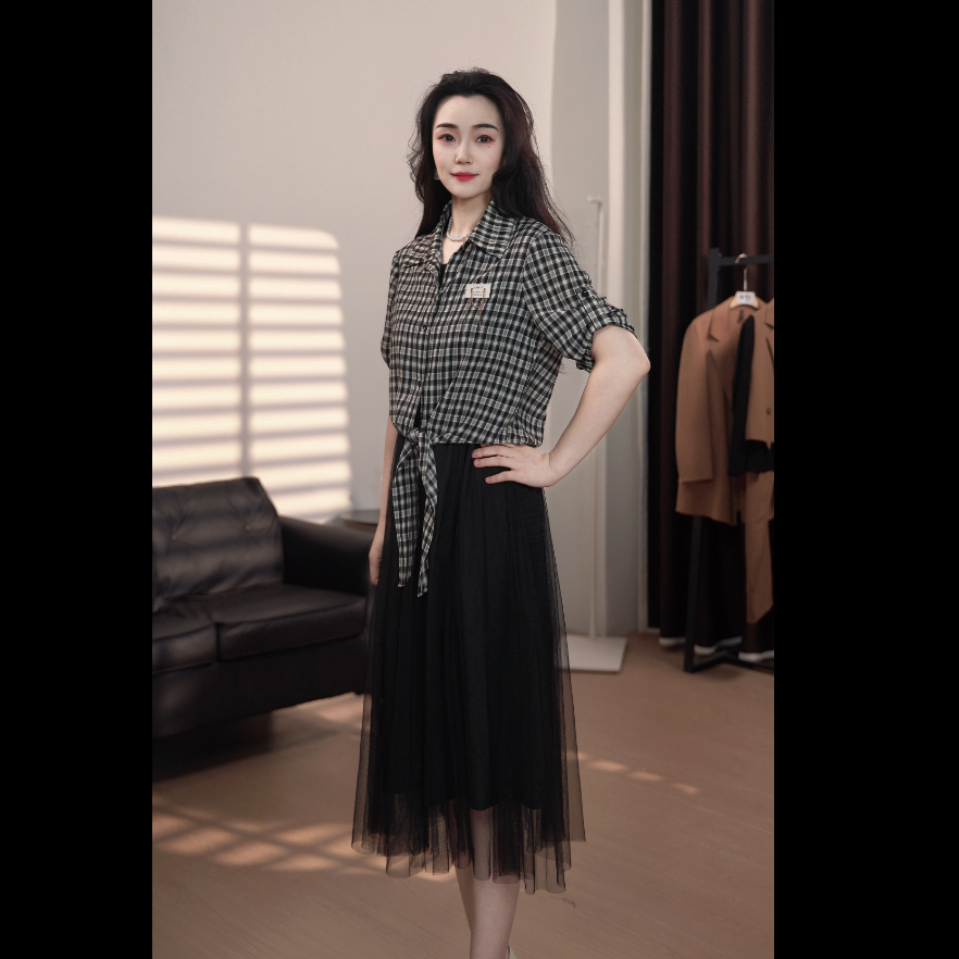 T306-两件套时尚套装气质女装春季