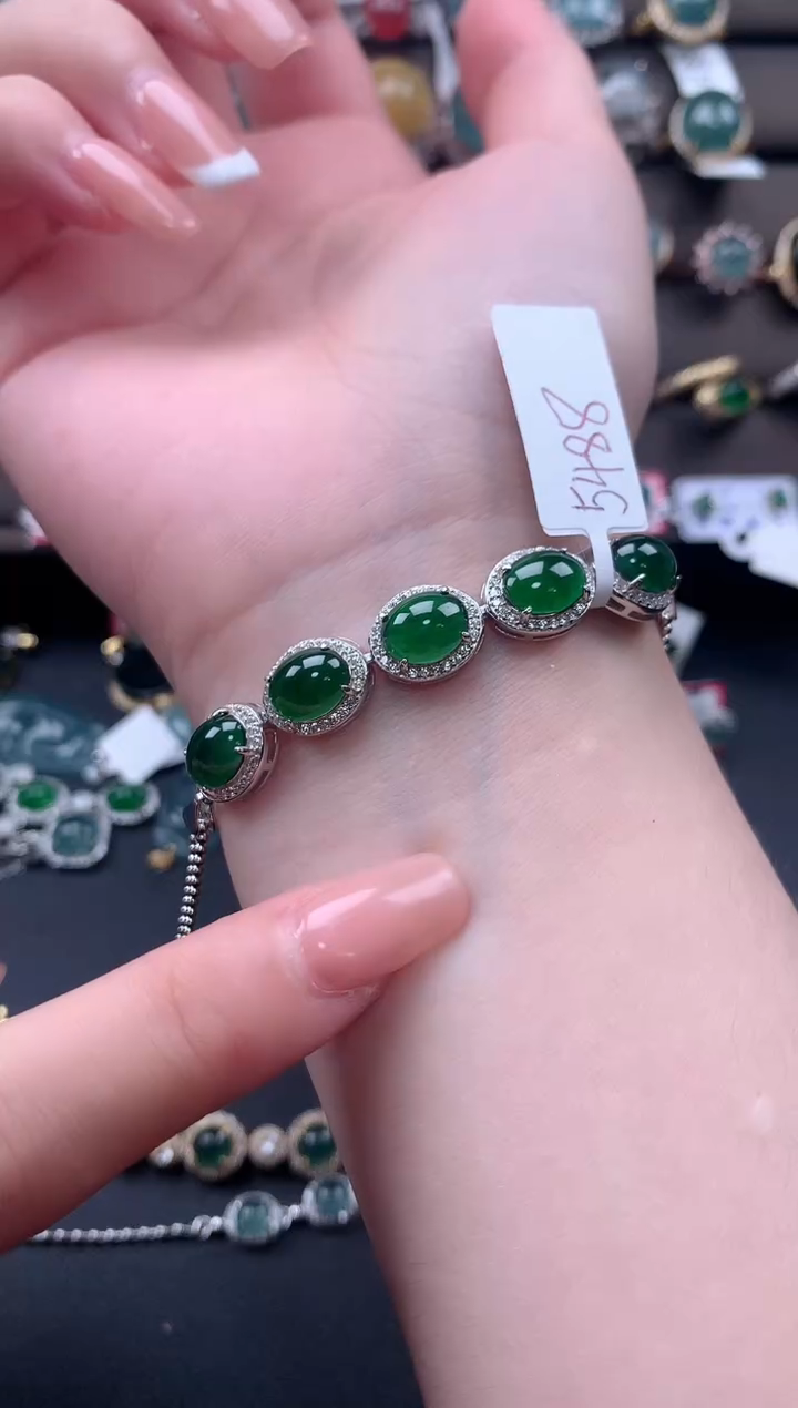 【闪购商品】翡翠戒指银S925镶嵌51214