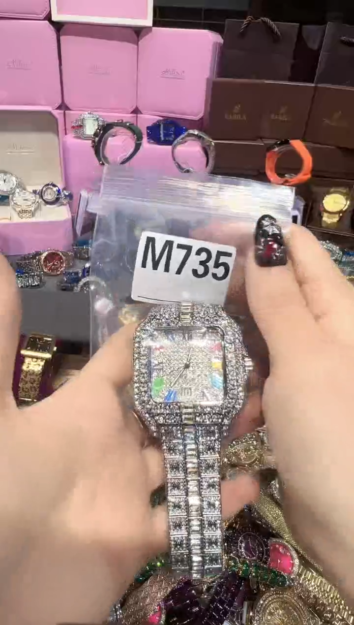 石英机芯不锈钢不锈钢直播定闪专用