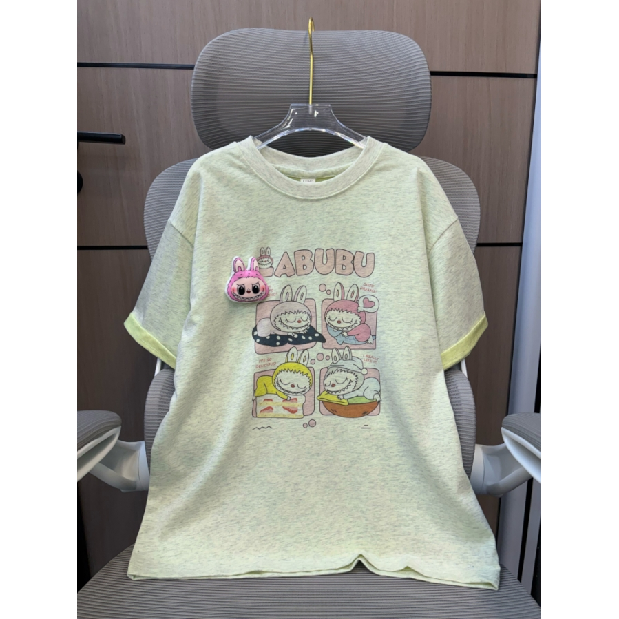 【清货】2025夏韩版拉布布清新薄款T恤 D520 520 M