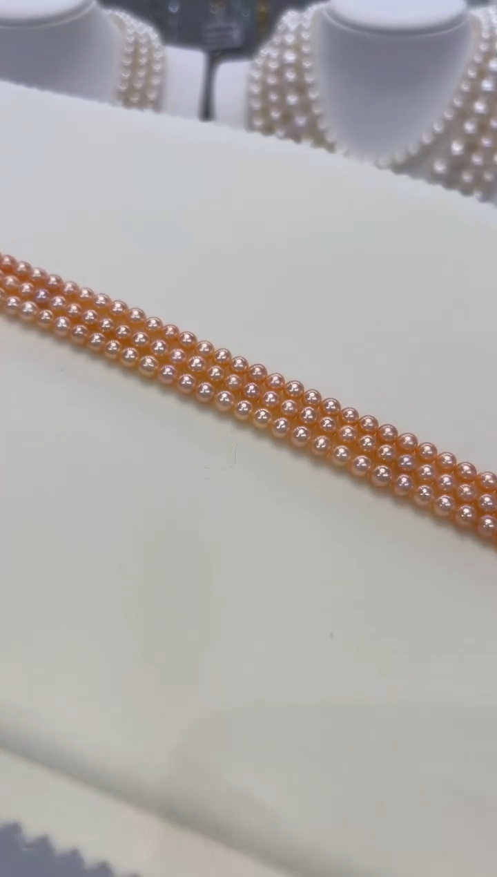 【闪购商品】淡水珍珠颈饰银S925镶嵌4-5无核彩珠多样性发一件