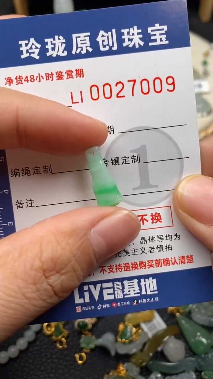 【闪购商品】翡翠颈饰未镶嵌翡翠净货27009