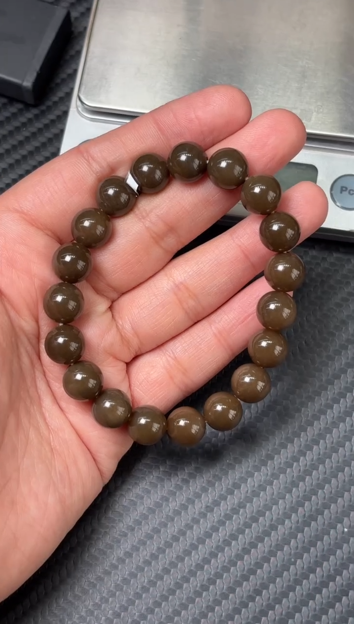未镶嵌手串和田玉若羌微色差卡10P