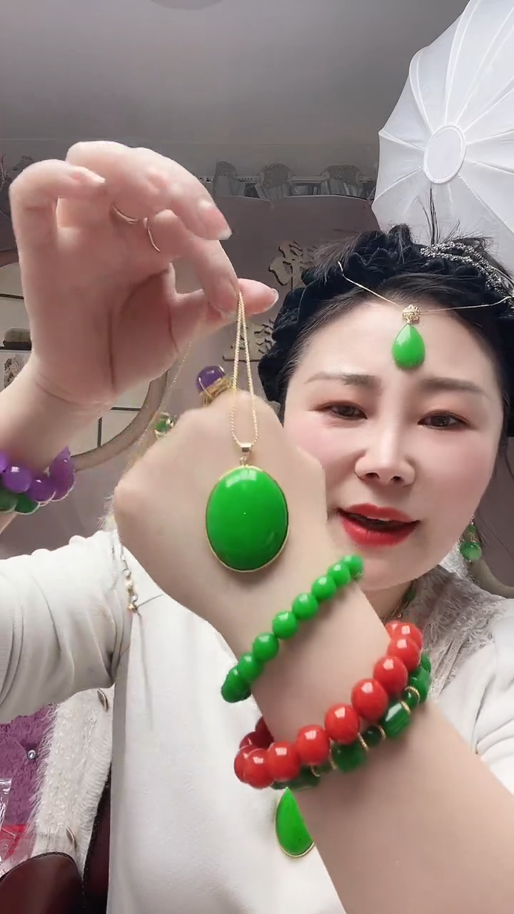 【闪购商品】翡翠颈饰14K金镶嵌098号