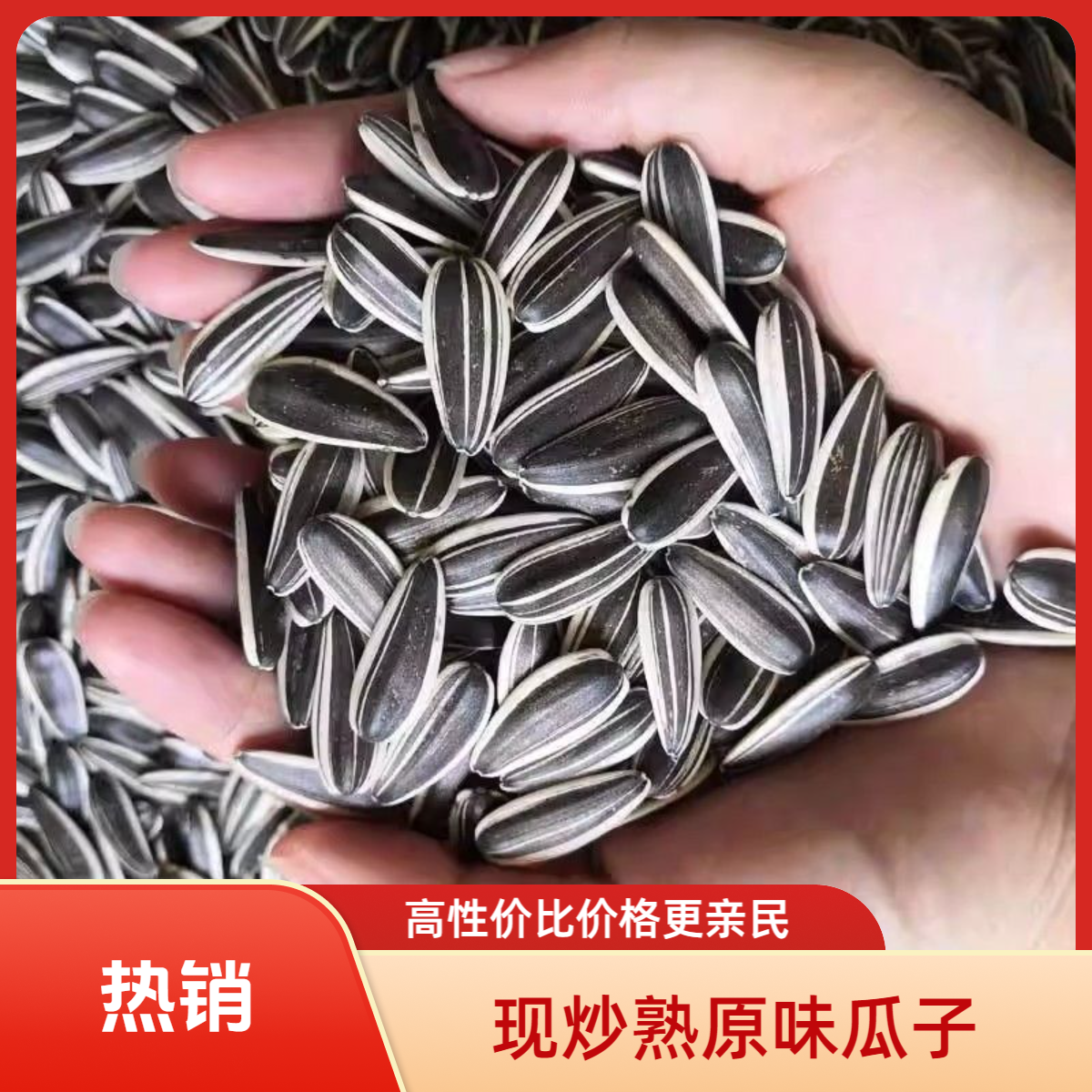 【到手2斤】产地内蒙原味大颗粒熟瓜子葵花籽新货休闲坚果炒货[s]