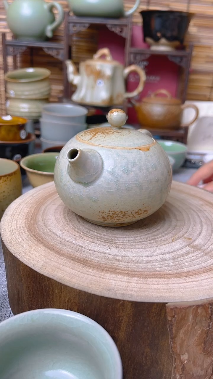 【闪购商品】瓷片原生态原矿草木灰西一壶二杯