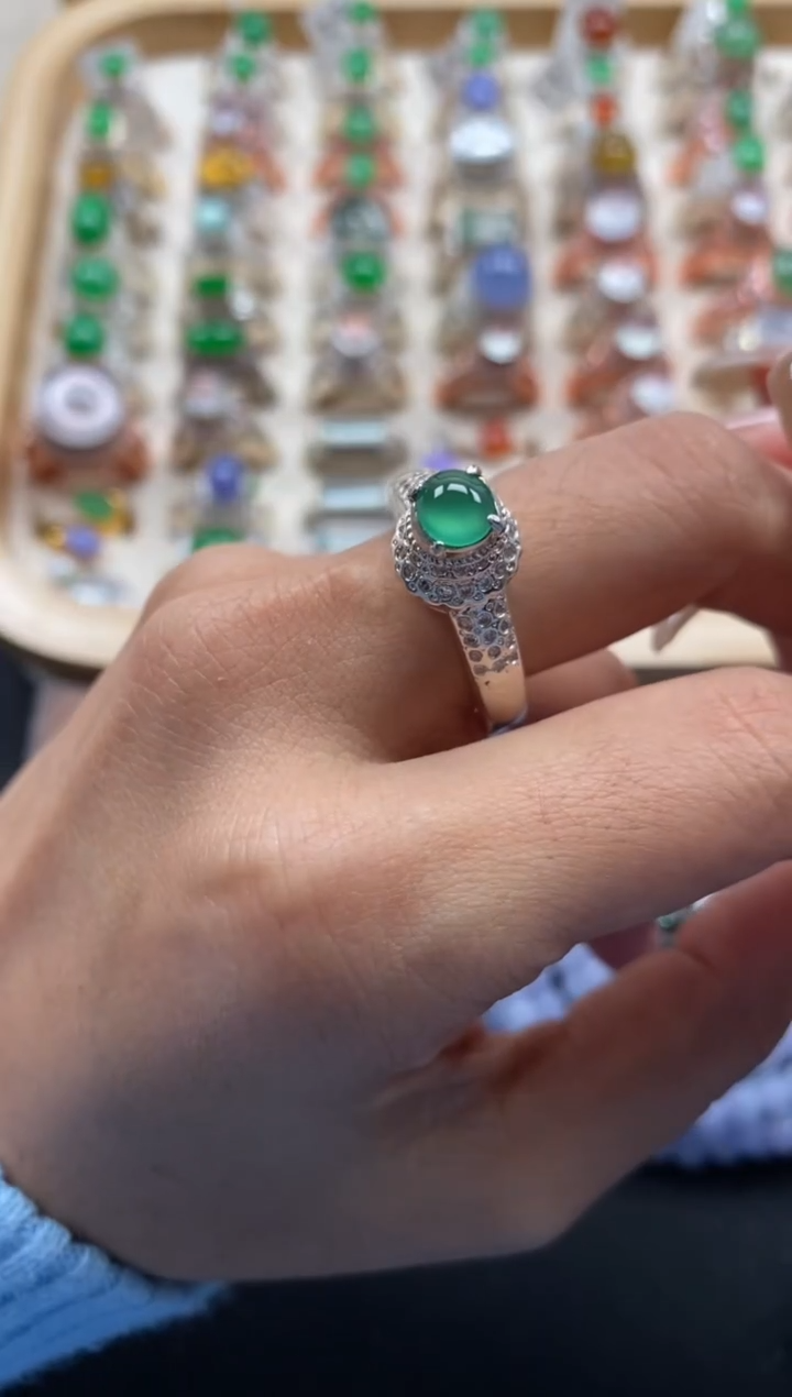 未镶嵌戒指翡翠缅甸天然a货翡翠