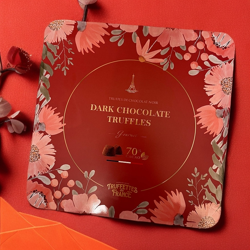 Truffettes乔慕松露形黑巧克力节日礼盒纯可可脂生日礼物法国进口
