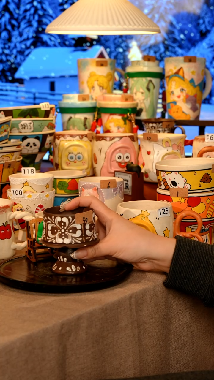 陶瓷030景德镇原创手作高温手工手绘陶瓷