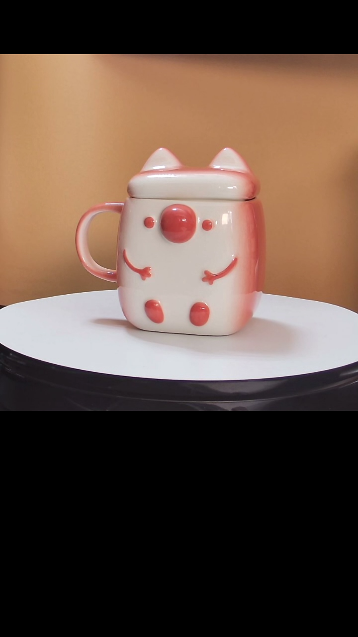 【闪购商品】马克杯吐司陶瓷马克杯（草莓红）