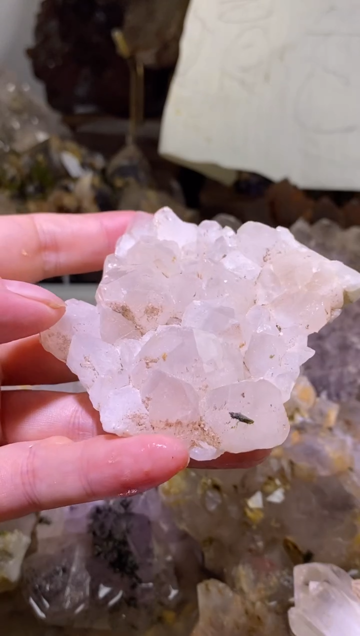 未镶嵌珠宝半成品水晶8号103g四川超七花园水晶