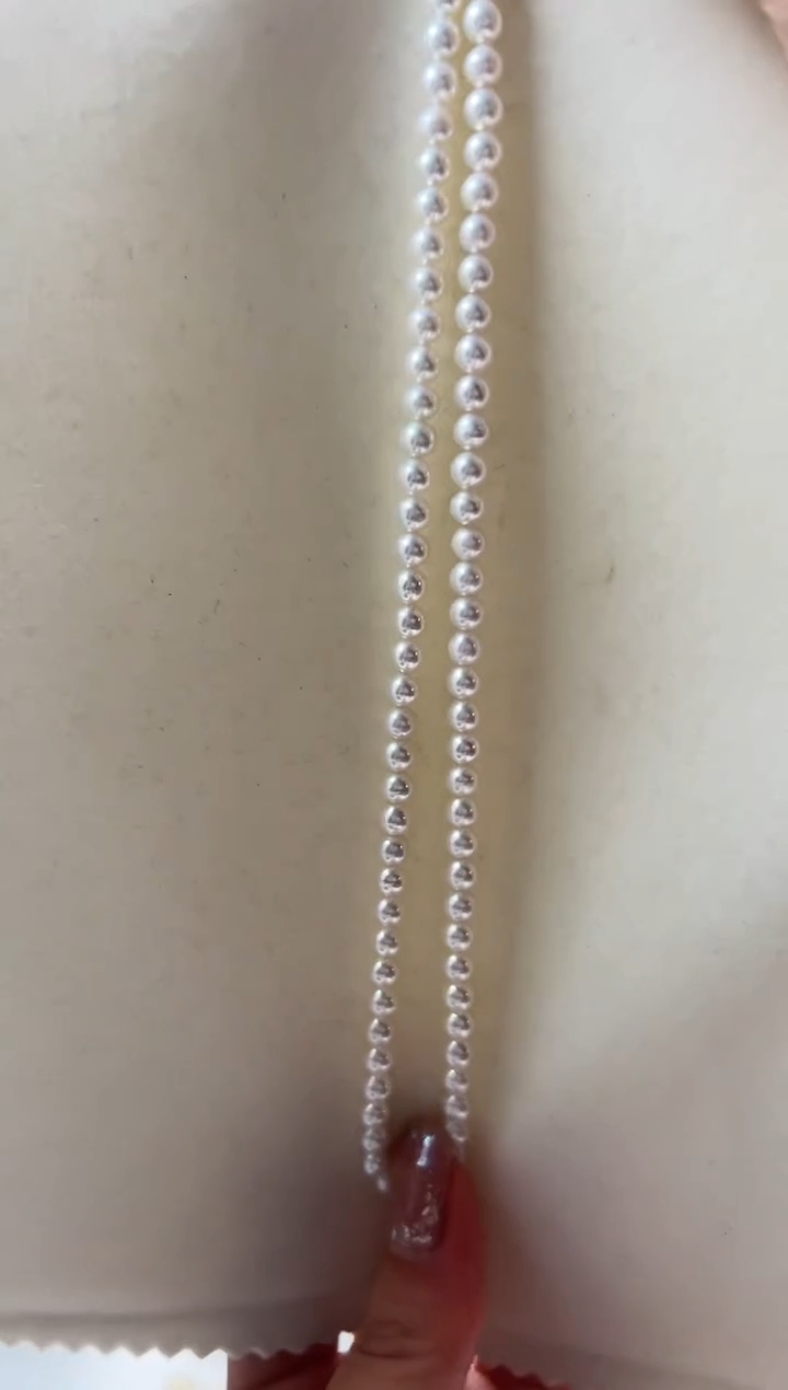 银S925镶嵌淡水珍珠DA 项链4-5 xb004
