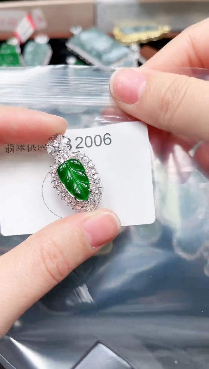 【闪购商品】翡翠颈饰未镶嵌2006赠皮绳