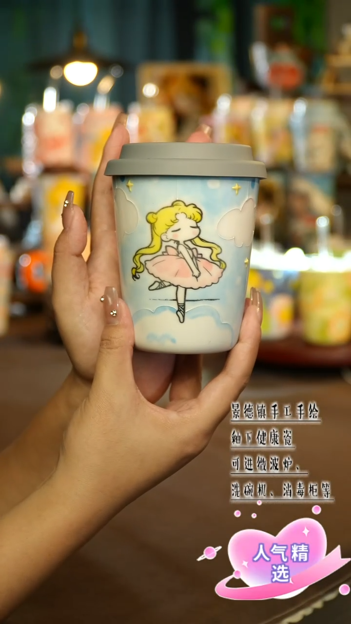 景德镇手绘陶瓷&A147（蓝色）