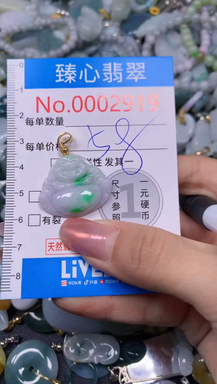 【闪购商品】翡翠颈饰未镶嵌含绳0002919