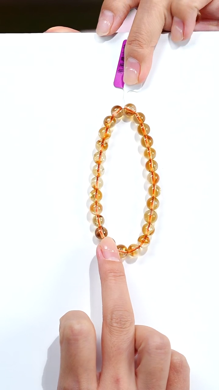 未镶嵌颈饰水晶S53708多样性发一黄塔7mm