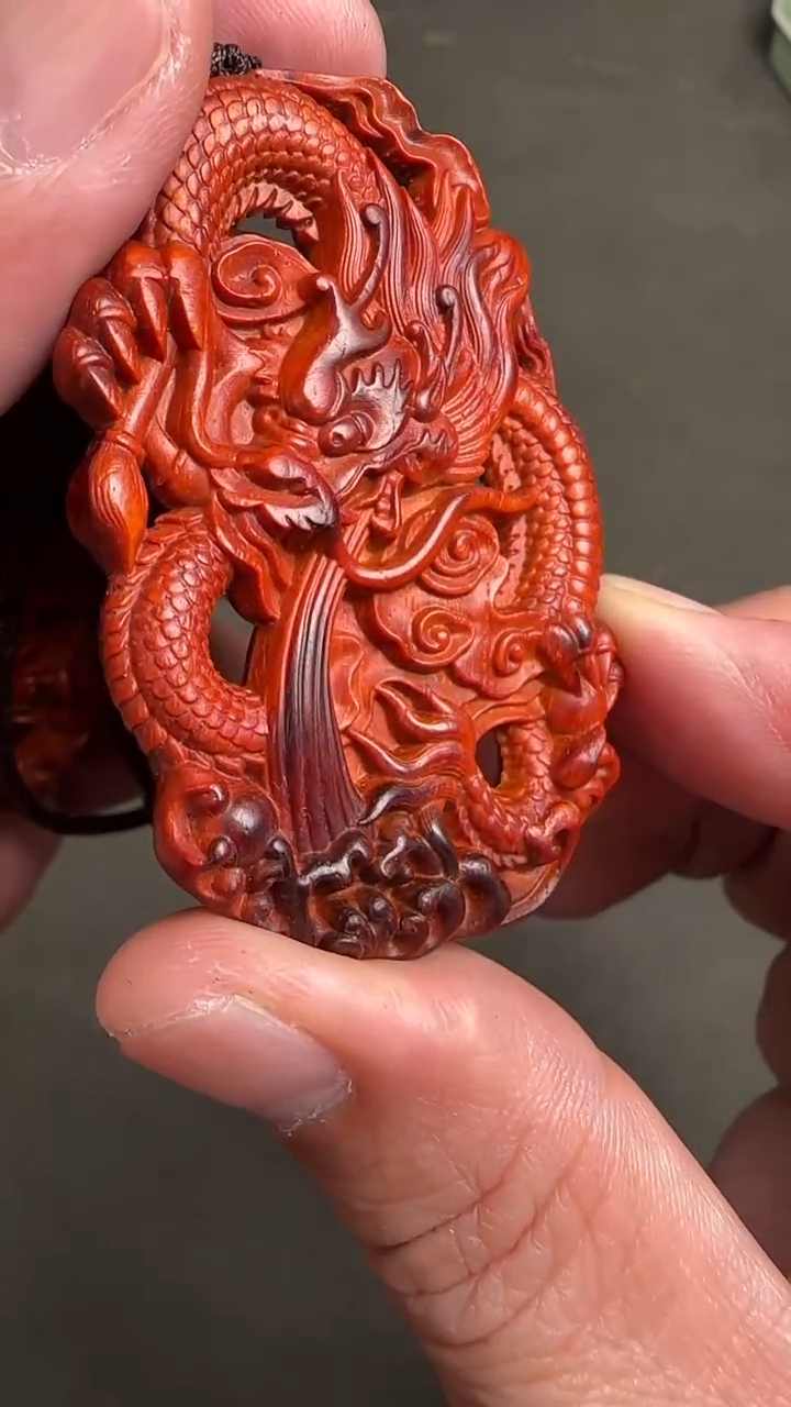 【闪购商品】小叶紫檀吊坠483134-龙牌