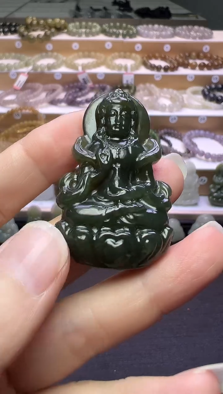 颈饰未镶嵌和田玉81号链接约卡49*30*11微包容