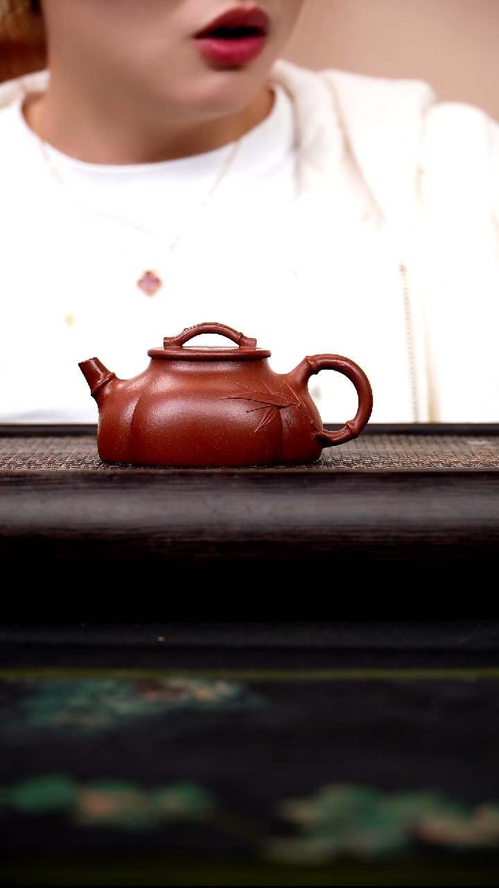 茶壶紫砂红清水 海棠竹 