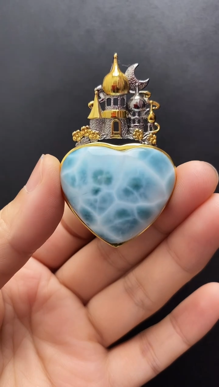 未镶嵌针钠钙石（海纹石）手链吊坠