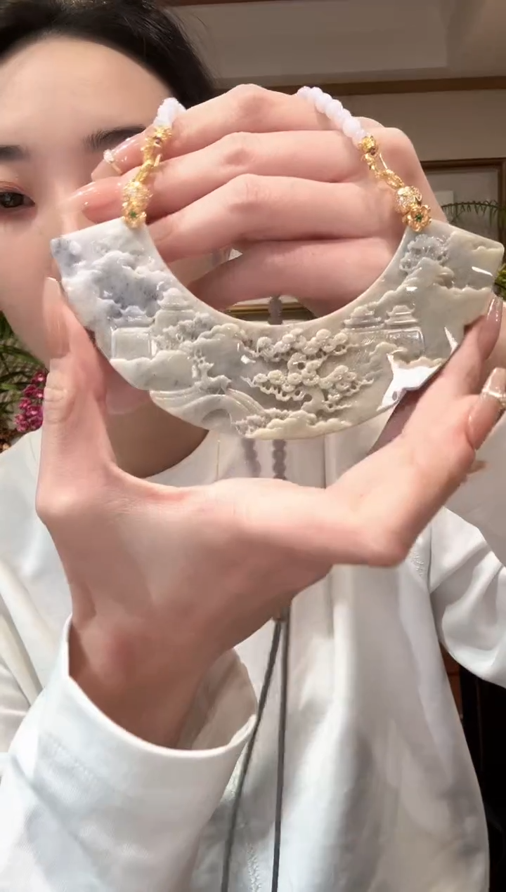 【闪购商品】翡翠颈饰未镶嵌国风