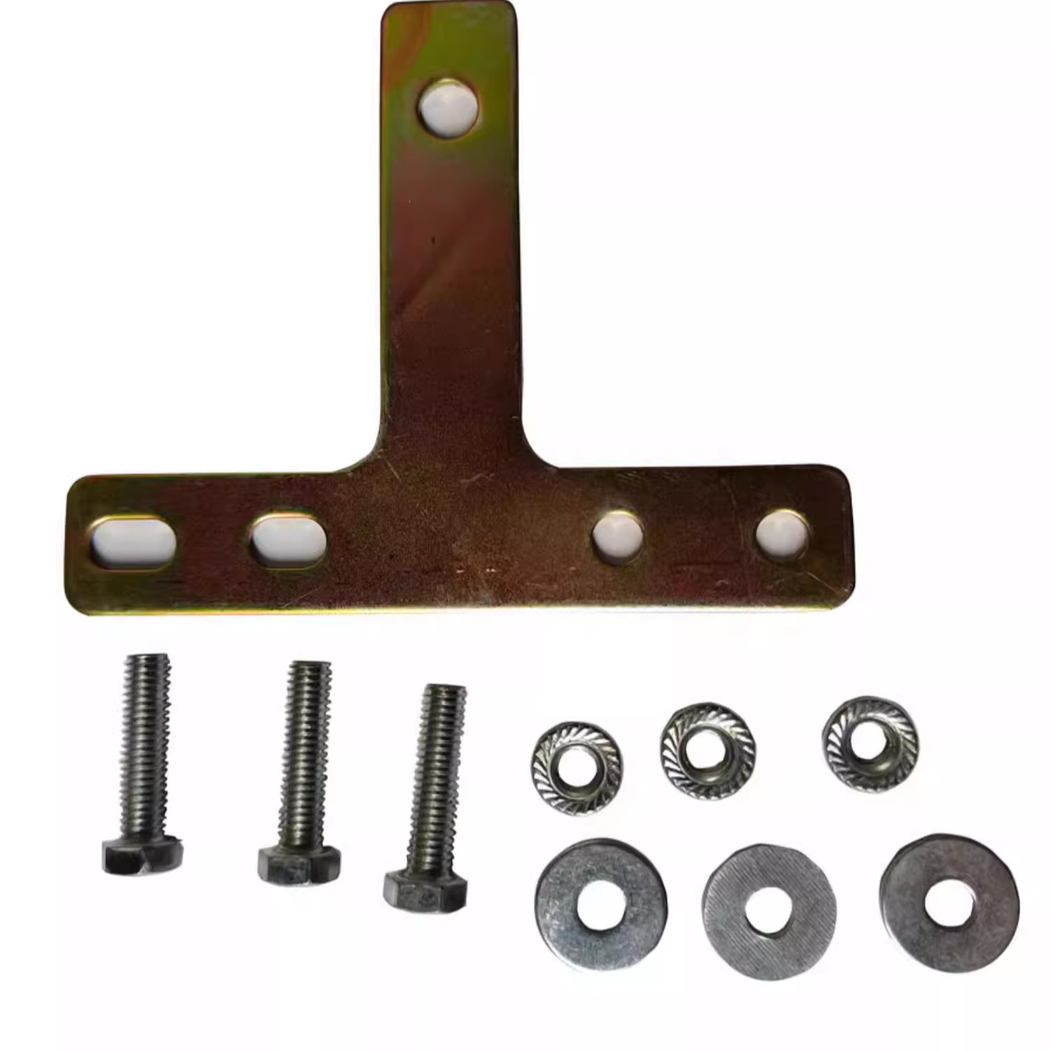 蜗牛喇叭安装支架 一拖二金属片 电喇叭T形支架 鸣笛喇叭固定铁架