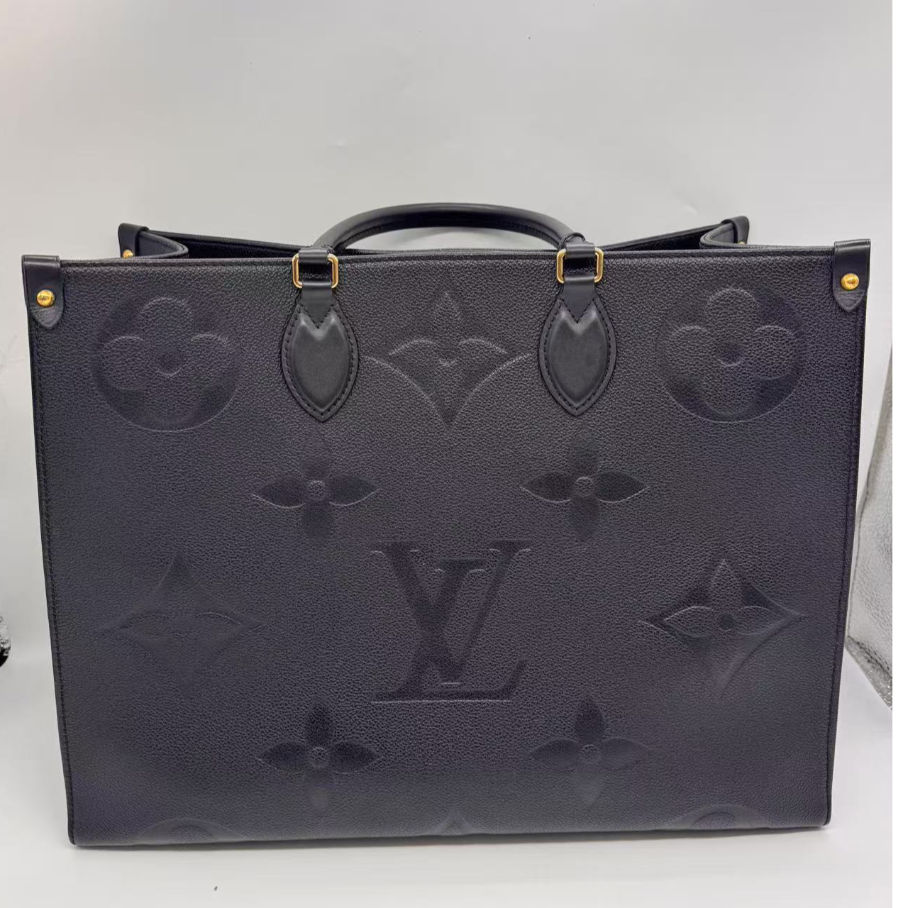 99新 LouisVuitton/路易威登 灵灵子/onthego大号/黑芯片单肩包