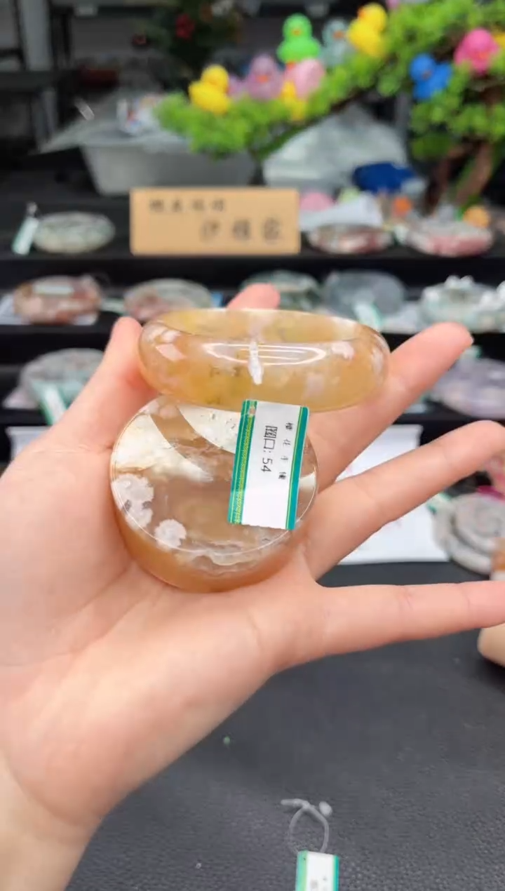 石英质玉未镶嵌手镯54圈口 （赠品镯心）6608111